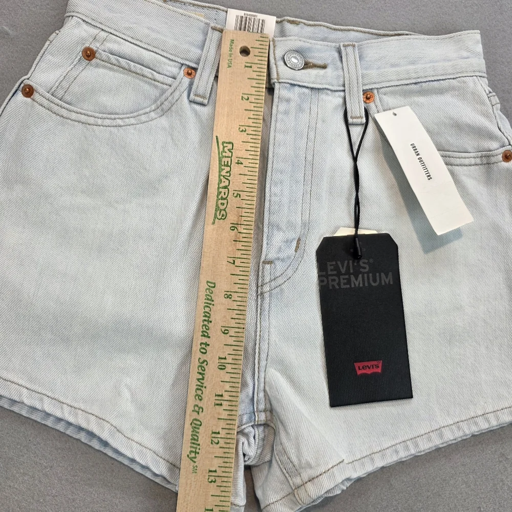 Levi's x Urban Outfitters Premium Denim Jean Shorts High Waisted Wide Leg Short - Picture 12 of 13